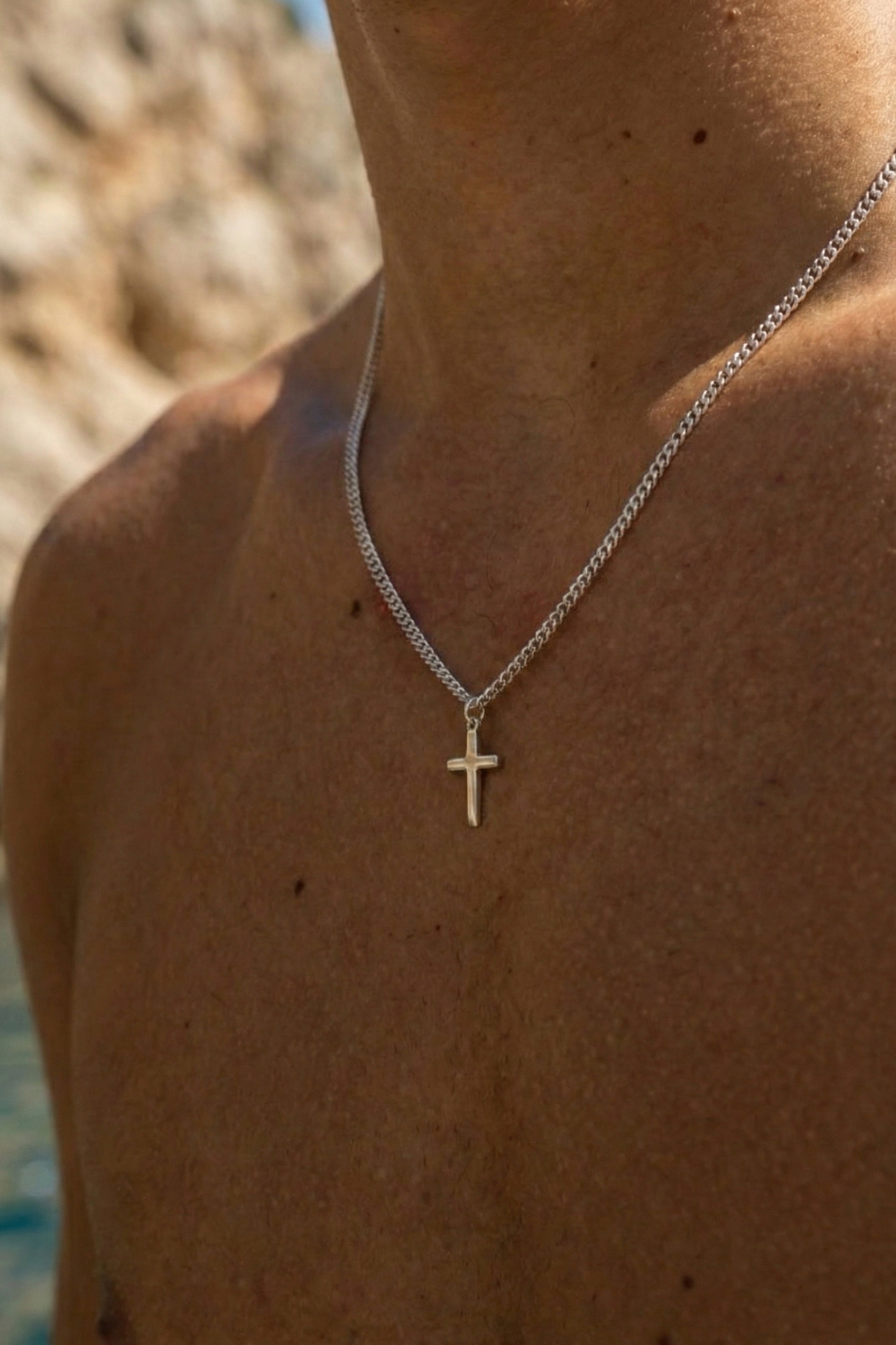 Cross Necklace - Silver