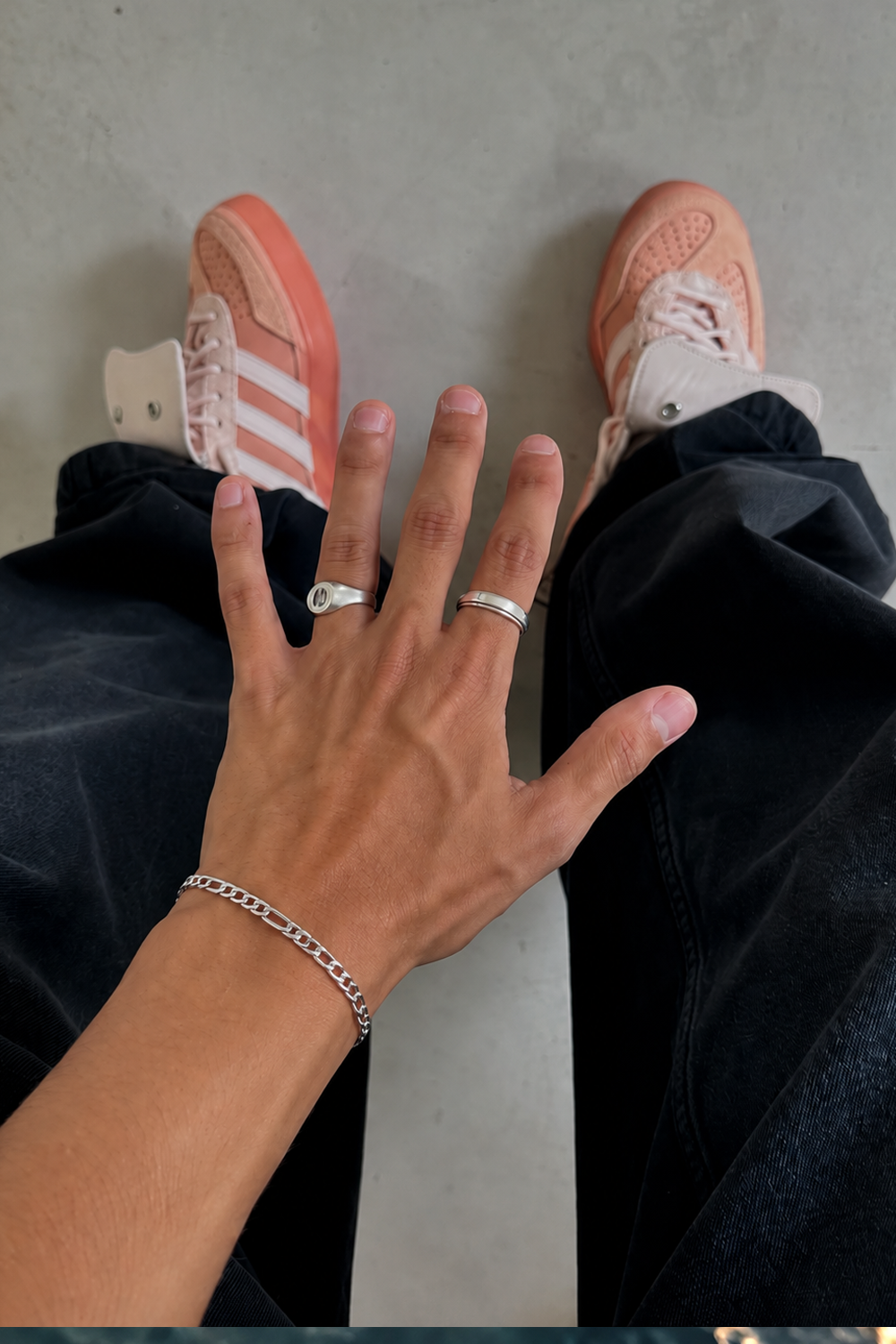 3MM Figaro Bracelet - Silver