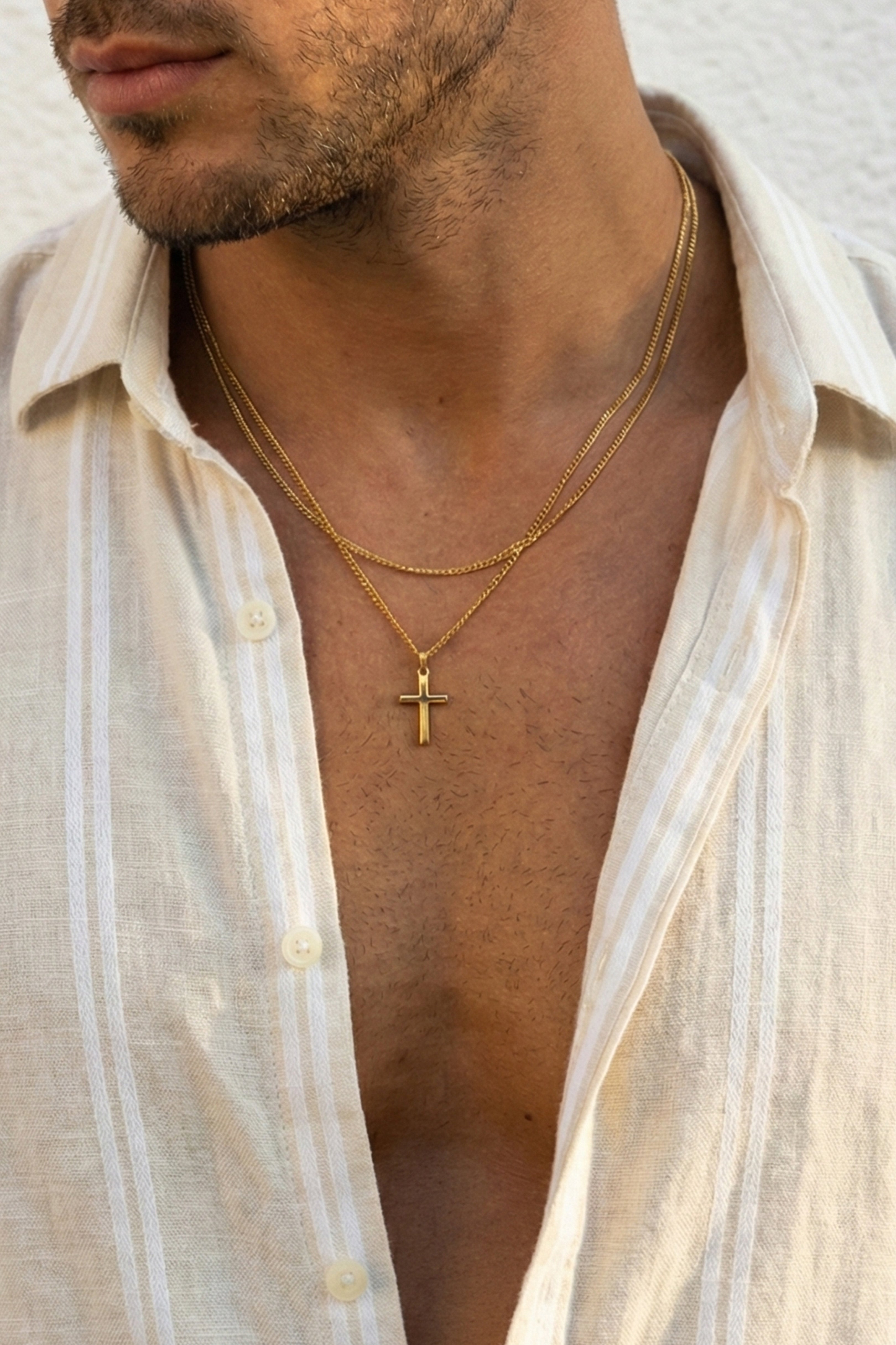 Cross Necklace - Gold