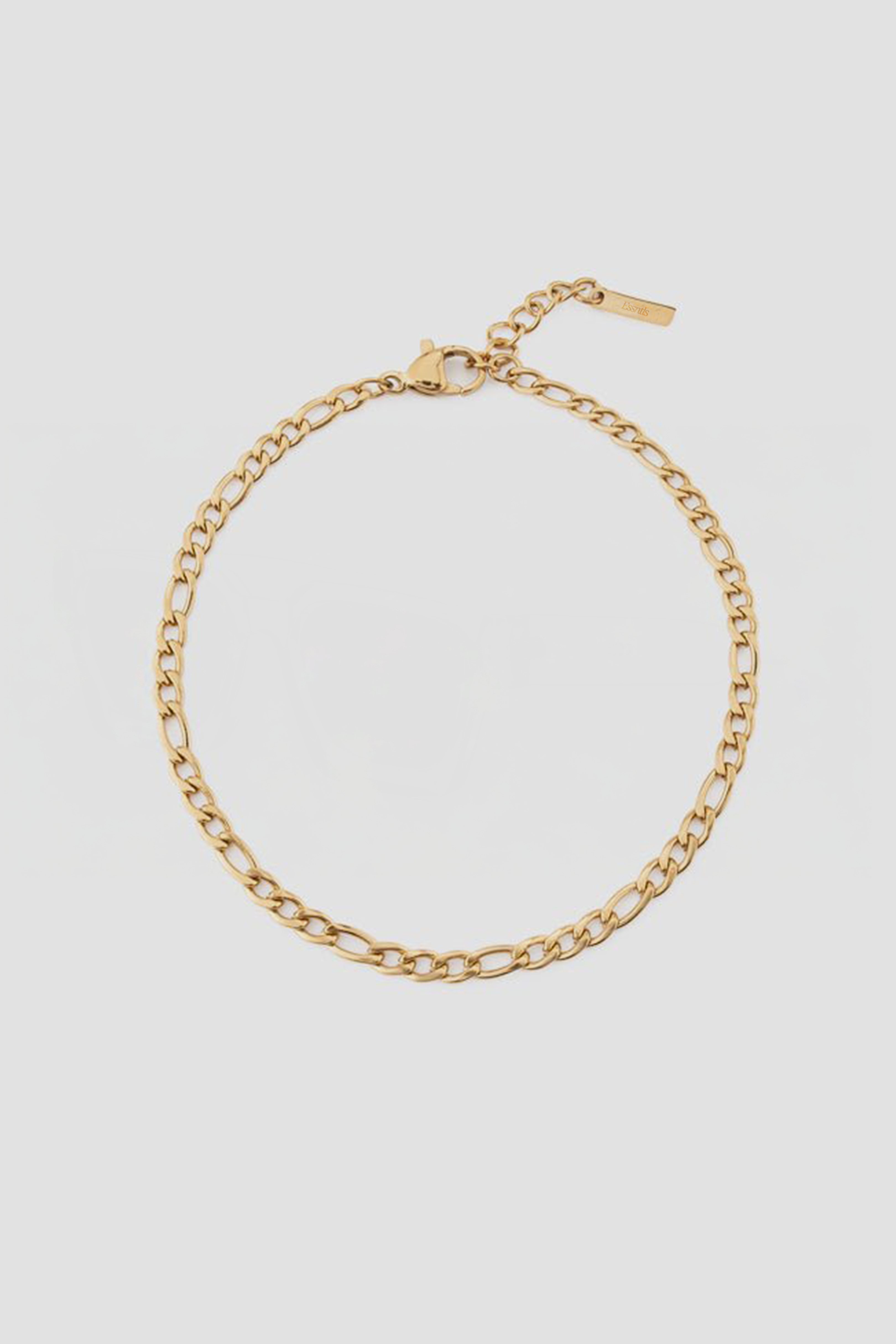 3MM Figaro Bracelet - Gold