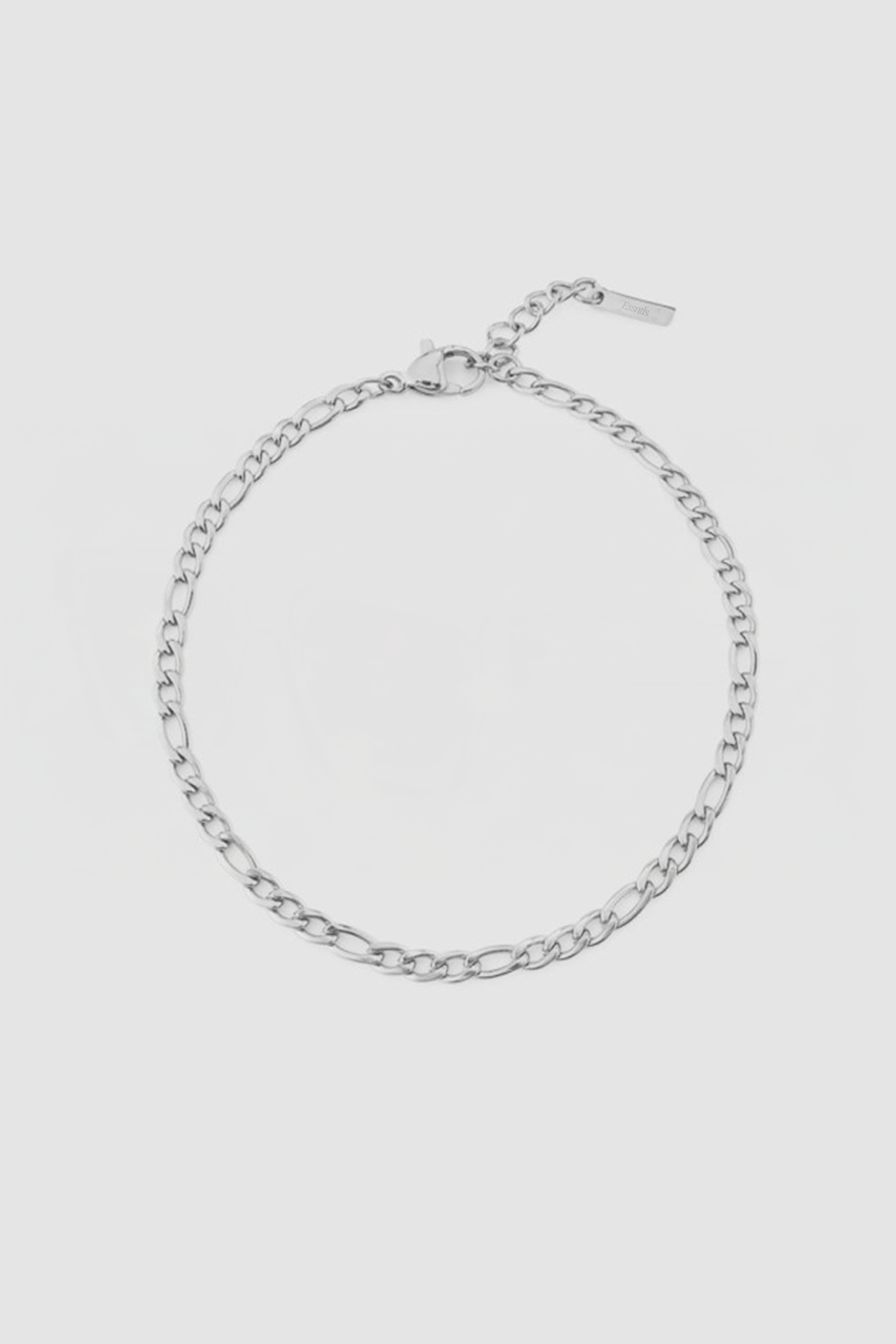 3MM Figaro Bracelet - Silver