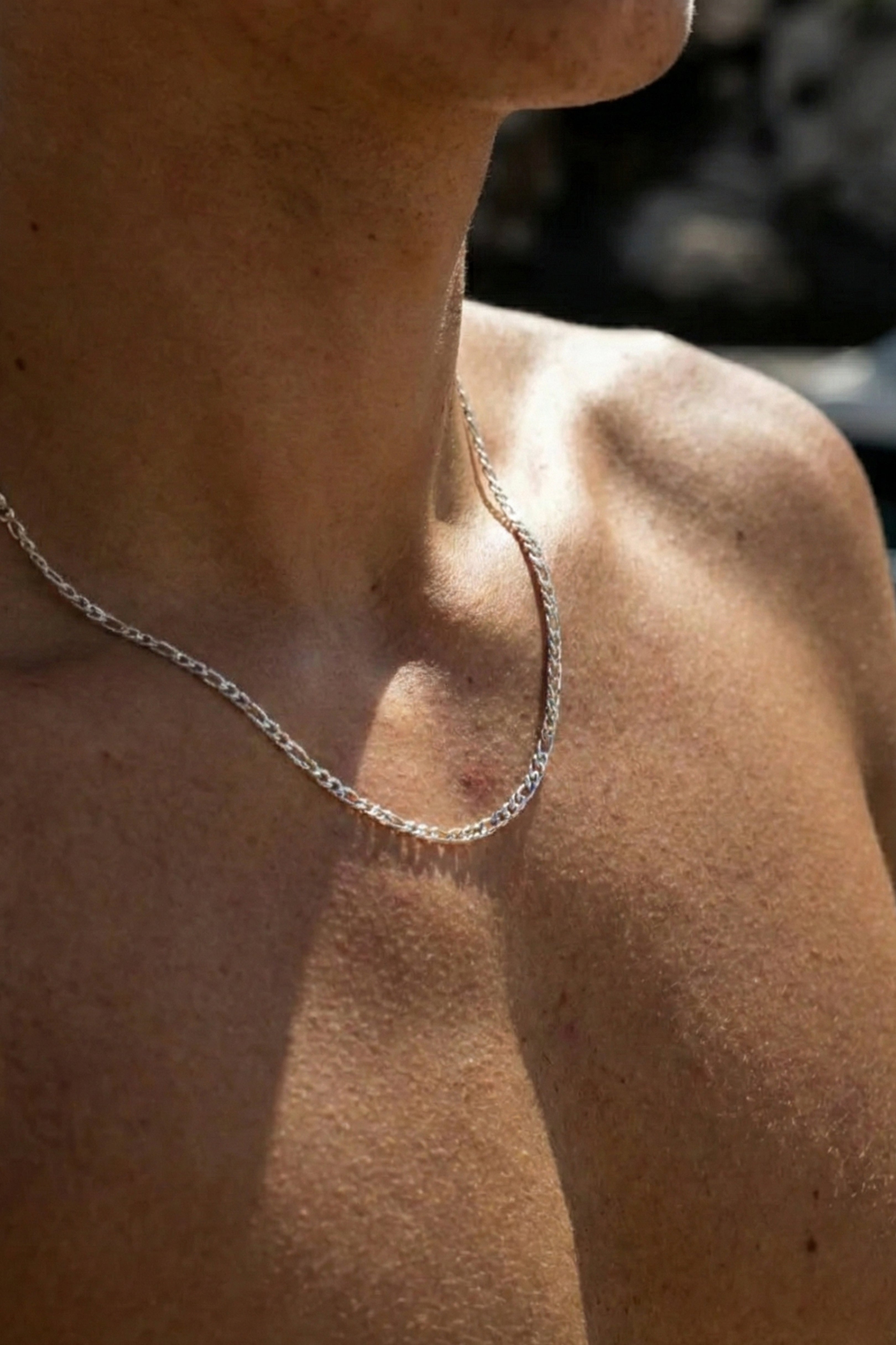 3MM Figaro Chain - Silver