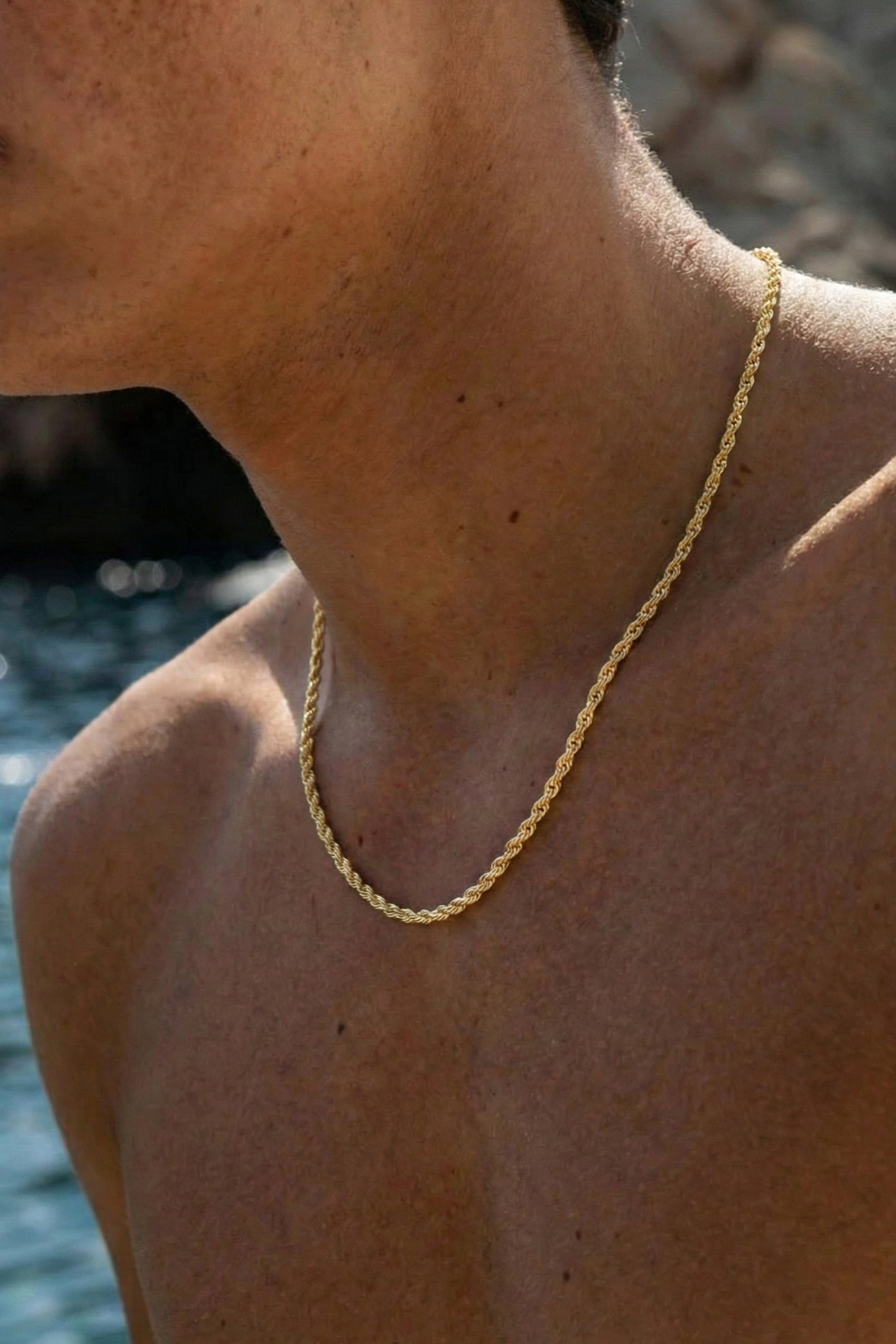 3MM Rope Chain - Gold